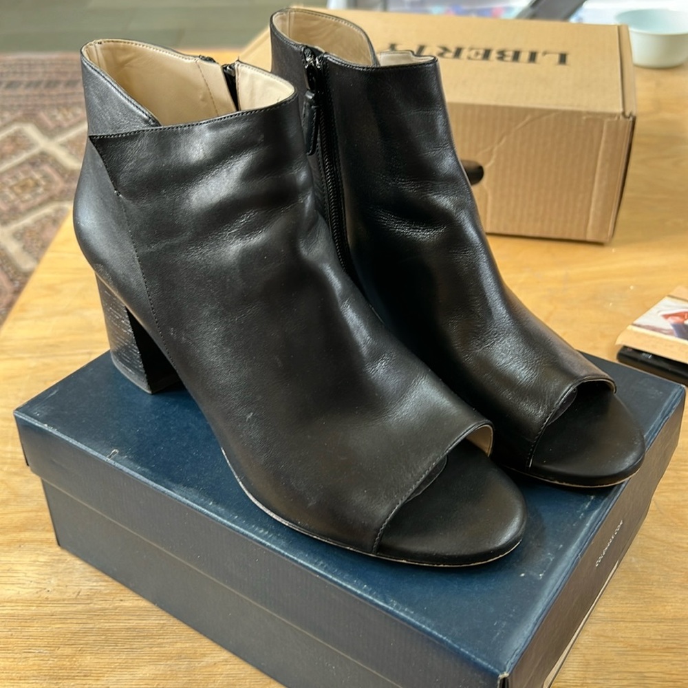 Cole Haan Black leather bootie size 11